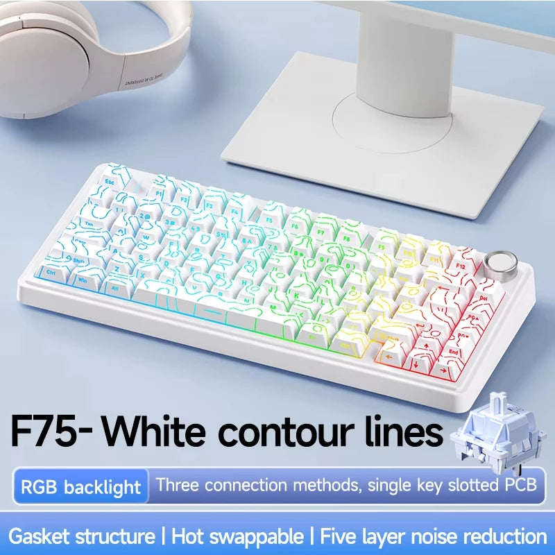 AULA F75Pro Wireless Gaming Mechanical Keyboard