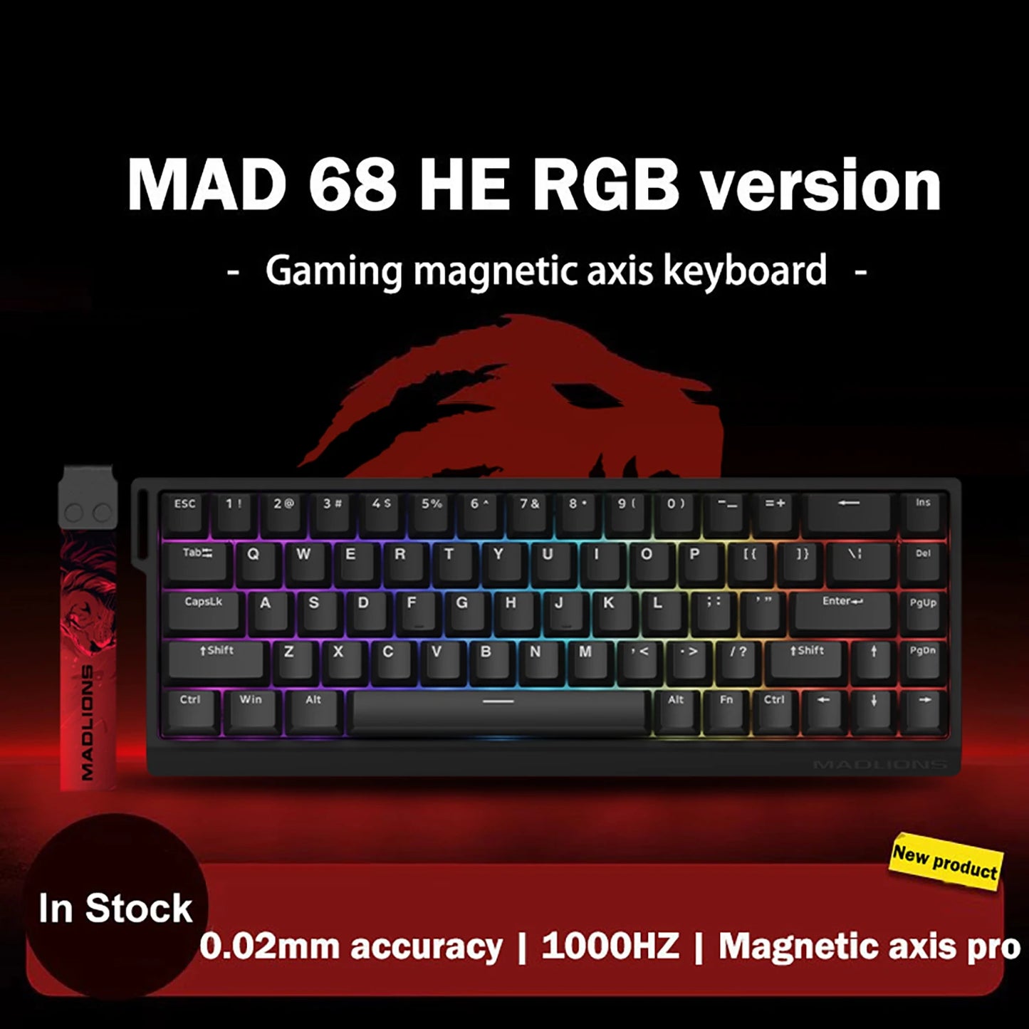 MADLIONS MAD 60/68HE Gaming Magnetic Switch Keyboard