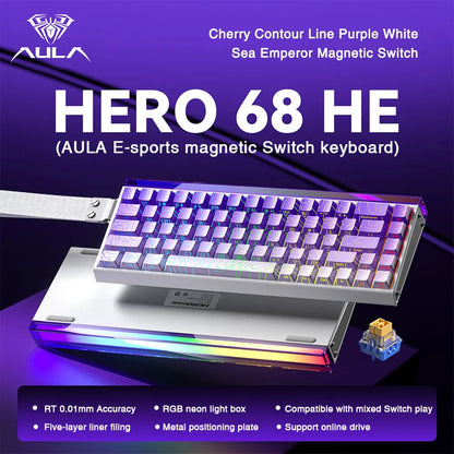 AULA HERO 68HE Magnetic Switch Esports Keyboard with Rapid Trigger