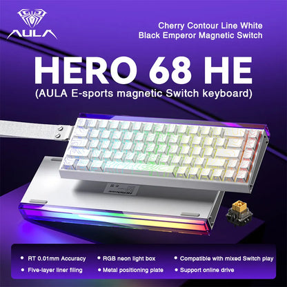 AULA HERO 68HE Magnetic Switch Esports Keyboard with Rapid Trigger