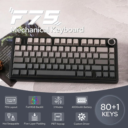 AULA F75Pro Wireless Gaming Mechanical Keyboard