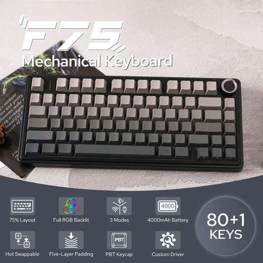 AULA F75Pro Wireless Gaming Mechanical Keyboard