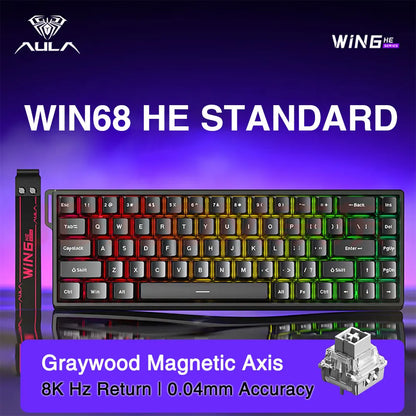 AULA WIN60 WIN68 HE Esports Magnetic Switch Keyboard