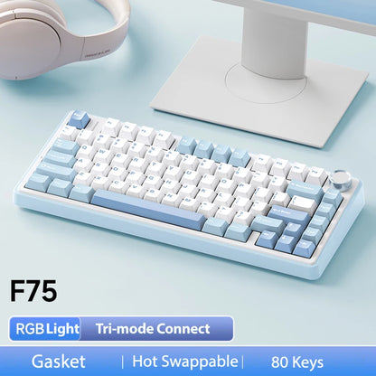 AULA F75 2.4G Wireless/Bluetooth/Wired Gaming Mechanical Keyboard