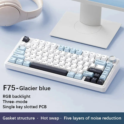 AULA F75 2.4G Wireless/Bluetooth/Wired Gaming Mechanical Keyboard